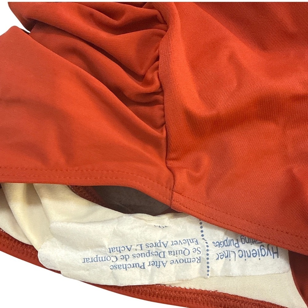 Miraclesuit Slimming Strapless Optional Bathing Suit Spice Orange Size 14 NWT - Picture 9 of 9
